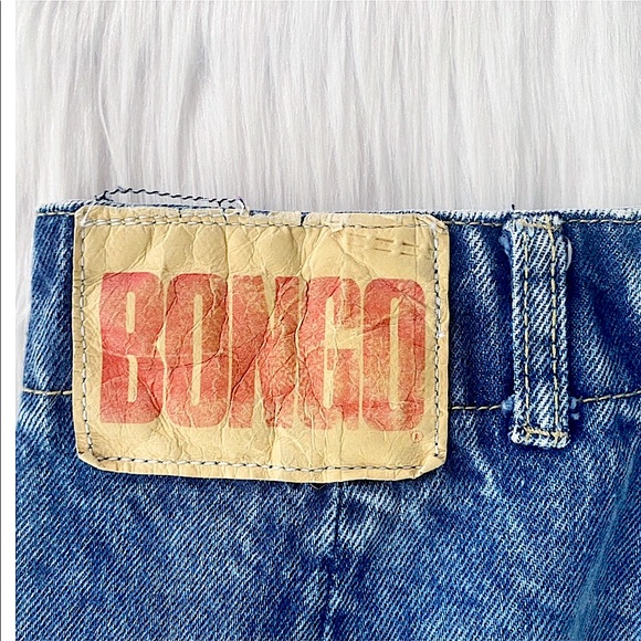 Bongo 90’s Acid Wash Denim Vintage Mini Skirt - Picture 3 of 8